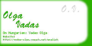 olga vadas business card